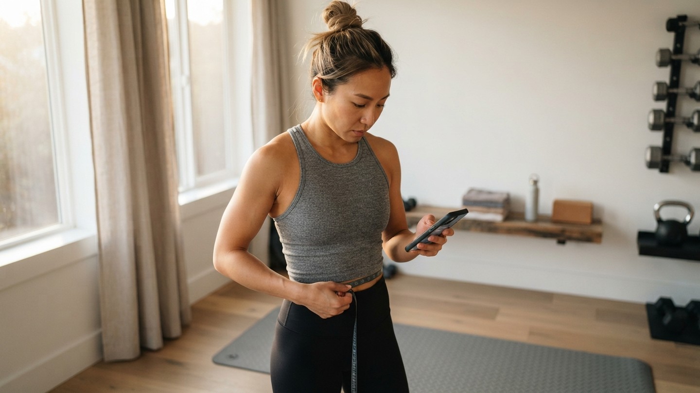 User logging measurements securely in an app